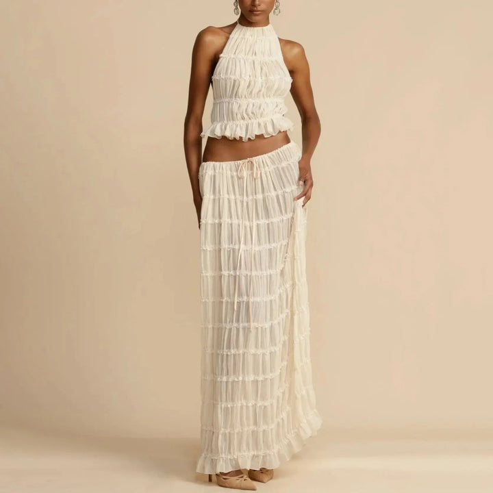 Levoire | Double Froncé Satz Blanc