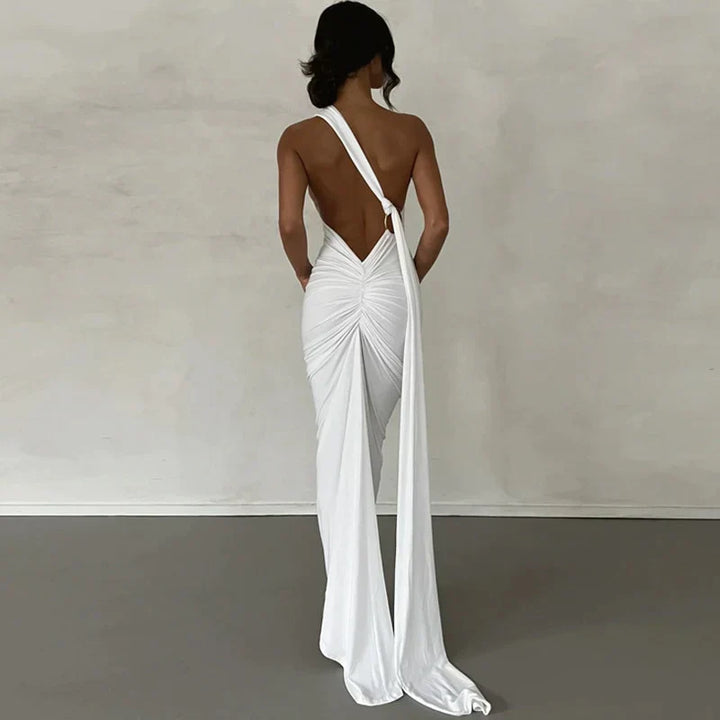 Levoire | Robe Maxi À Épaule Décalée