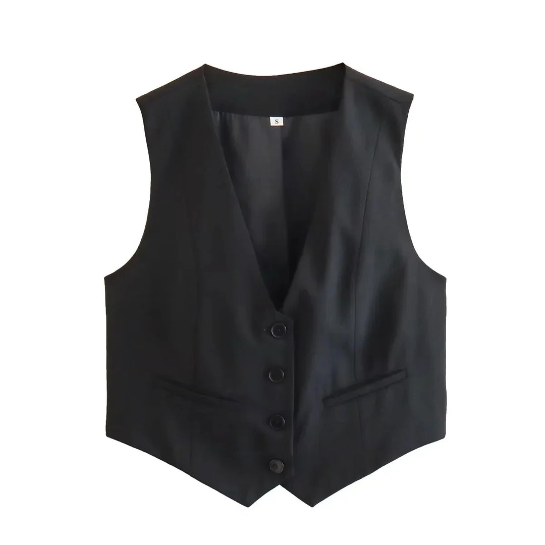 Levoire | Gilet Cropped Chic Pour Une Élégance Décontractée
