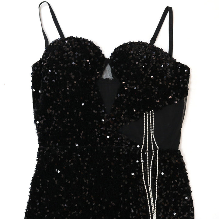 Levoire | Helmi-Diamant-Dragelinser-Haut-Poches-Long Robes