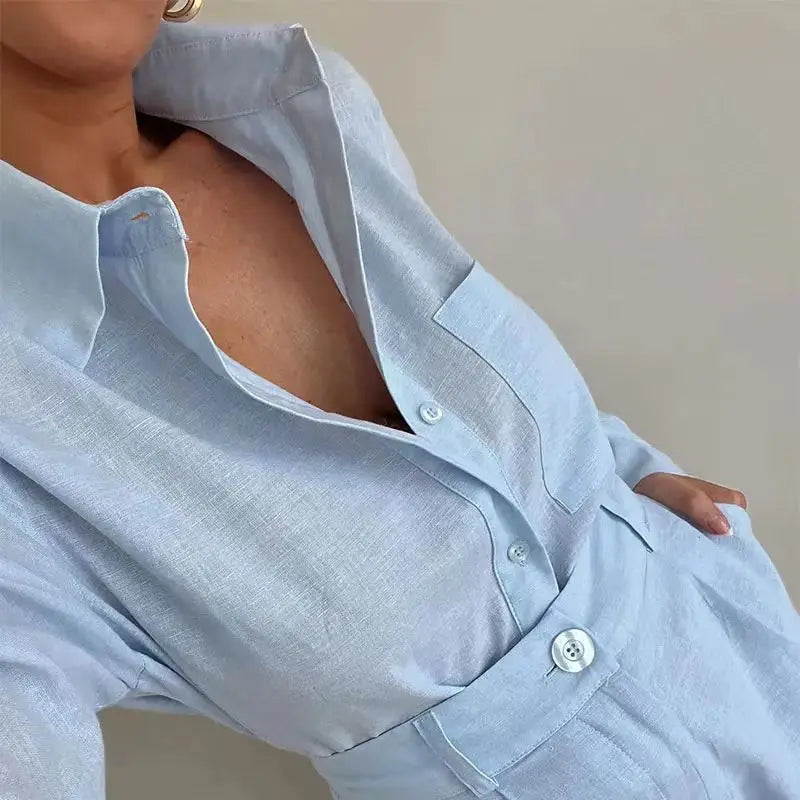 Levoire | Ensemble Classique Pour Femmes À Manches Longues Et Shorts