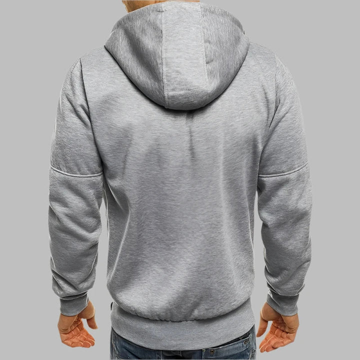 Levoire | Sweat À Capuche Décontracté Pour Hommes Avec Fermeture Éclair