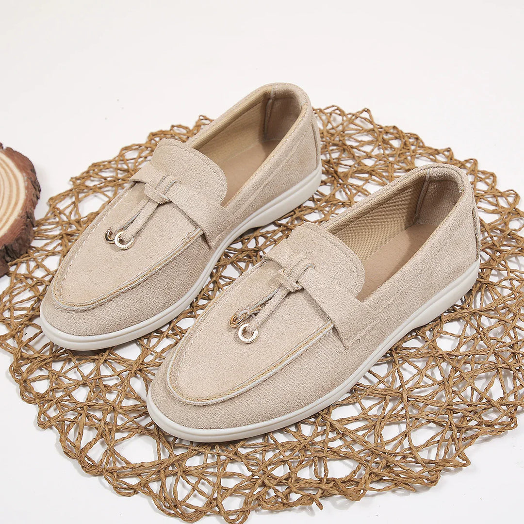 Levoire | Chaussons En Cuir Pour Femmes Pour L'Automne Et Le Printemps Khaki