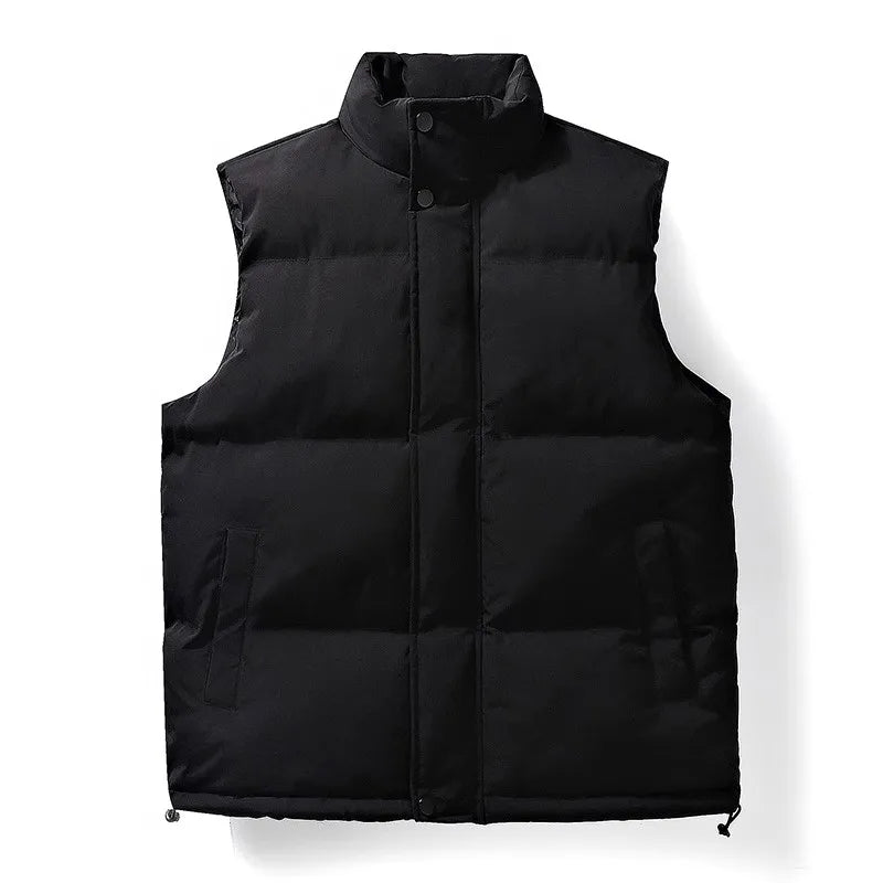 Levoire | Veste Puffer Tricot Sans Manches Chaud avec Poches Noir