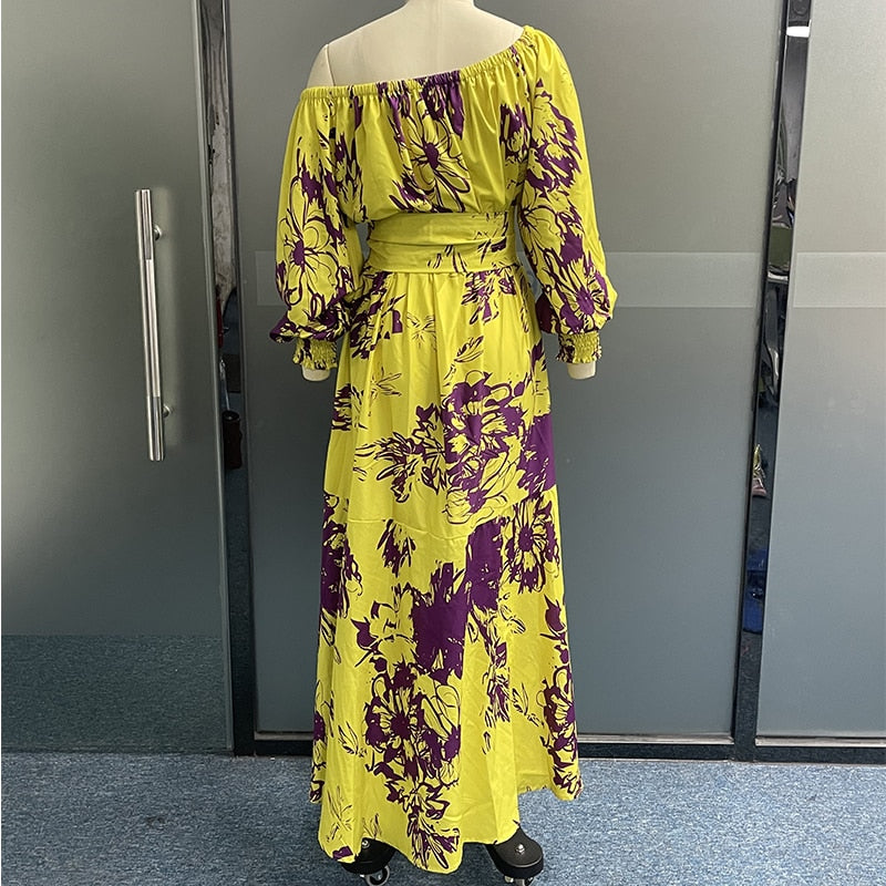 Levoire | Robe Maxi À Manches Longues Dénudées