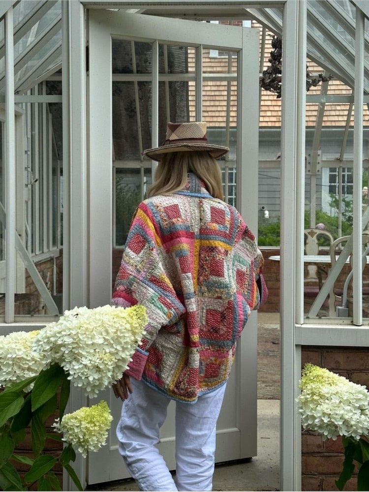 Levoire | Veste Matelassée En Patchwork Décontractée