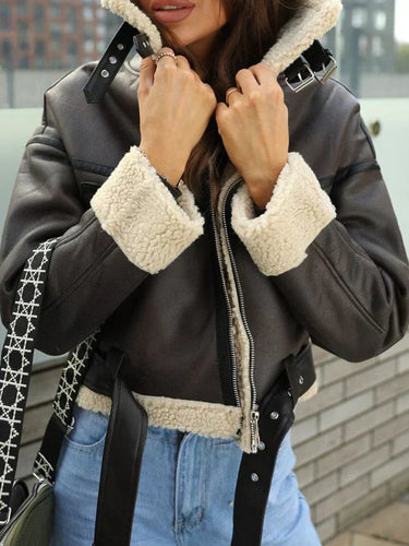 Levoire | Veste chaude en similicuir pour femmes