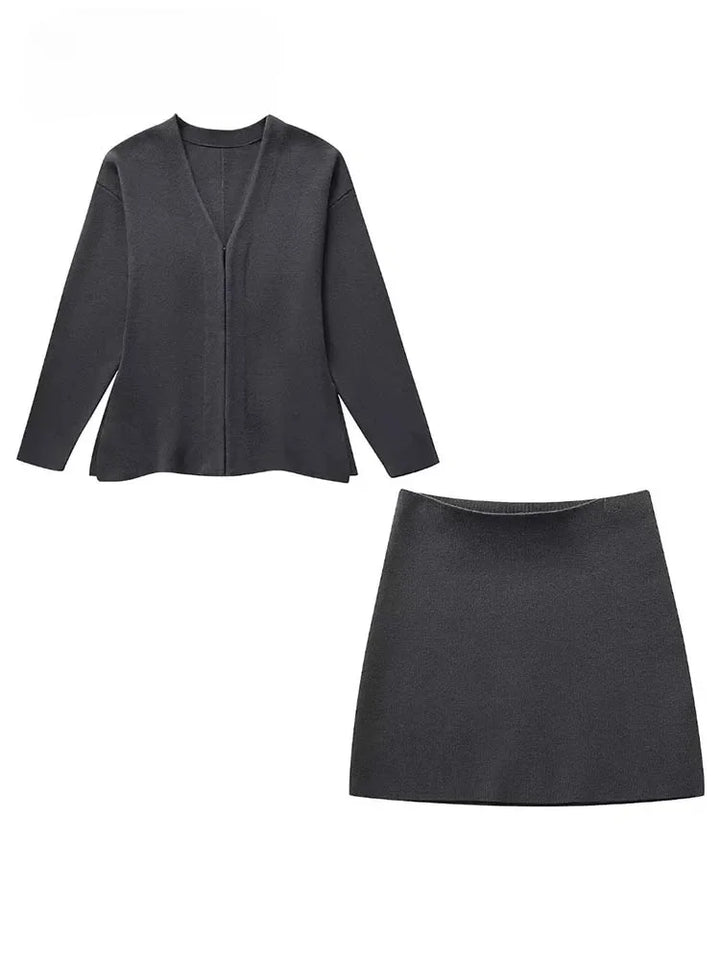 Levoire | Blazer Et Jupe Ensemble Deux Pièces Noir