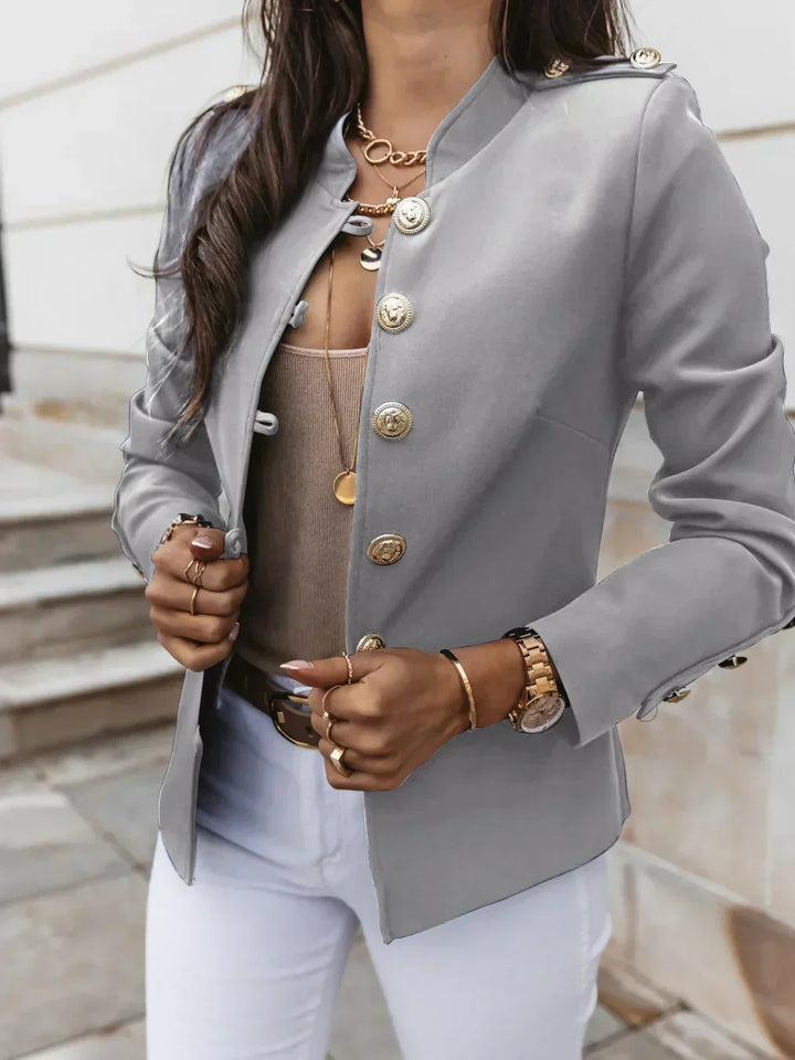 Levoire | Veste À Boutons Élégante Bleu