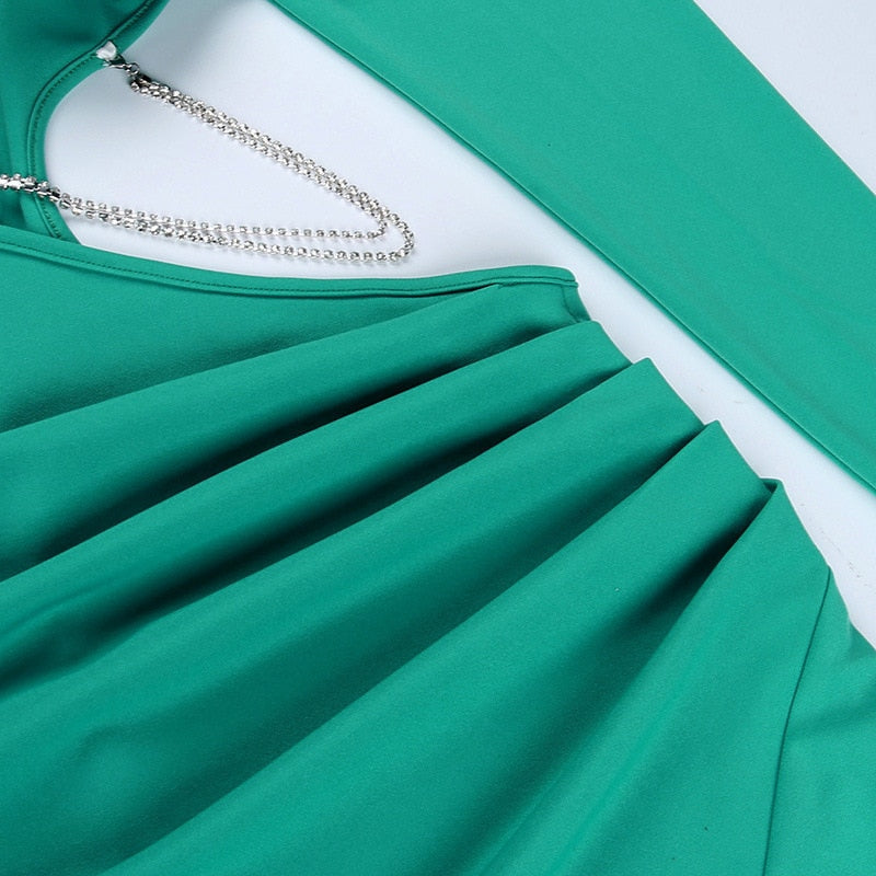 Levoire | Robe Mini Hult À Manches Longues Taille Chaîne