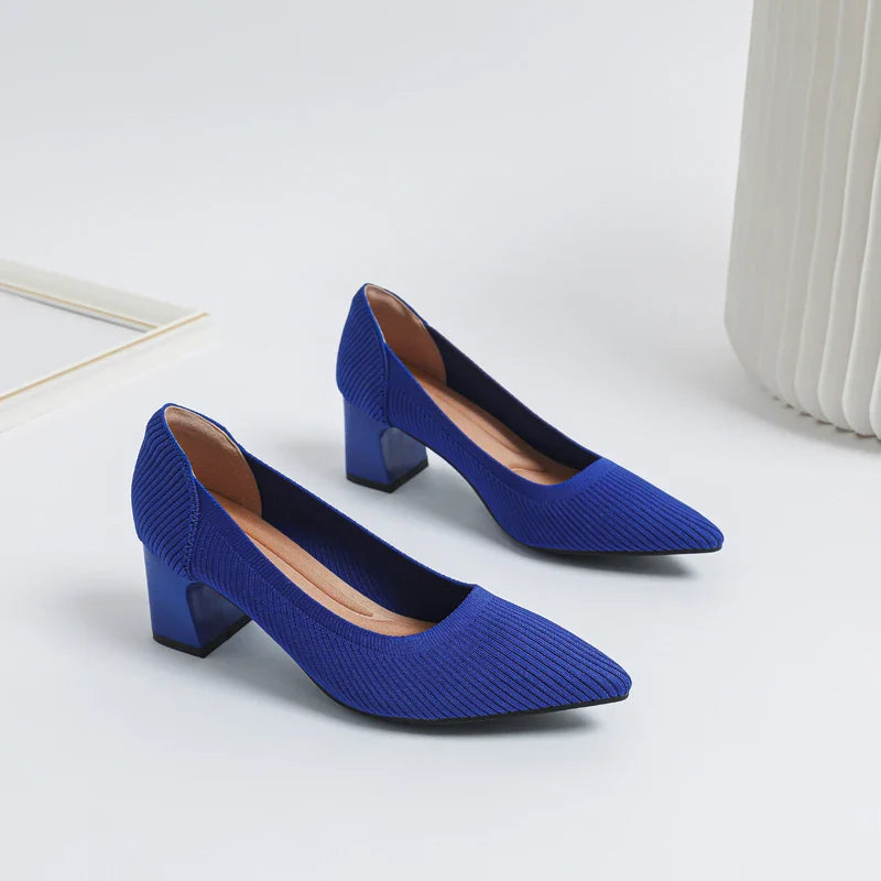Levoire | Chaussures À Talons Colorées Luxueuses Pour Femmes Bleu