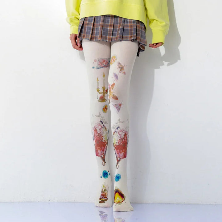 Levoire | Peinture Rétro Imprimée Collants 10 Taille unique