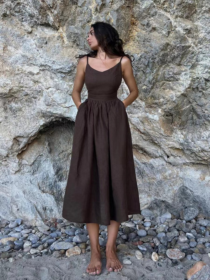 Levoire | Robe D'Été Respirante En Lin Pour Femmes
