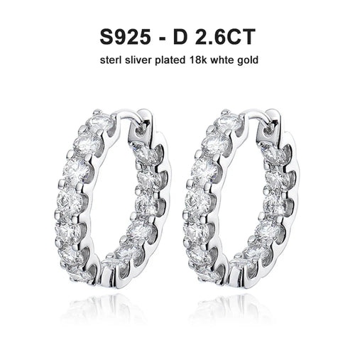 Levoire | Boucles Hoop Moissanite 2,6Ct