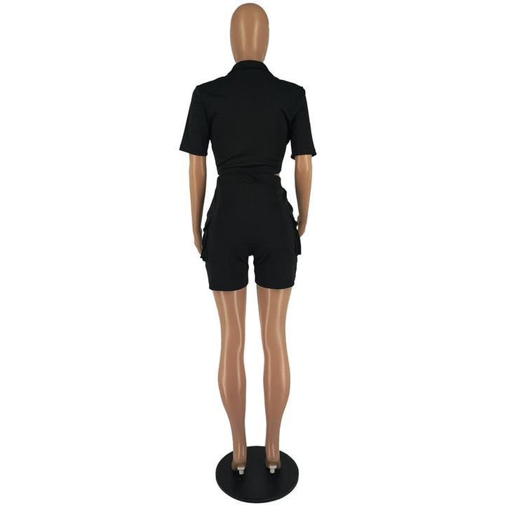 Levoire | Cargo Stilted Courte Manche Crop & Shorts