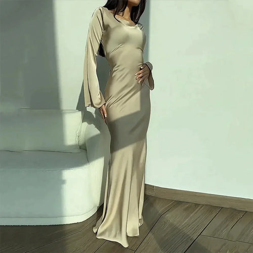 Levoire | Robe Longue Élégante À Manches Longues Pour Diverses Occasions