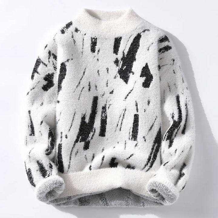 Levoire | Pull Graphique Douillet Blanc