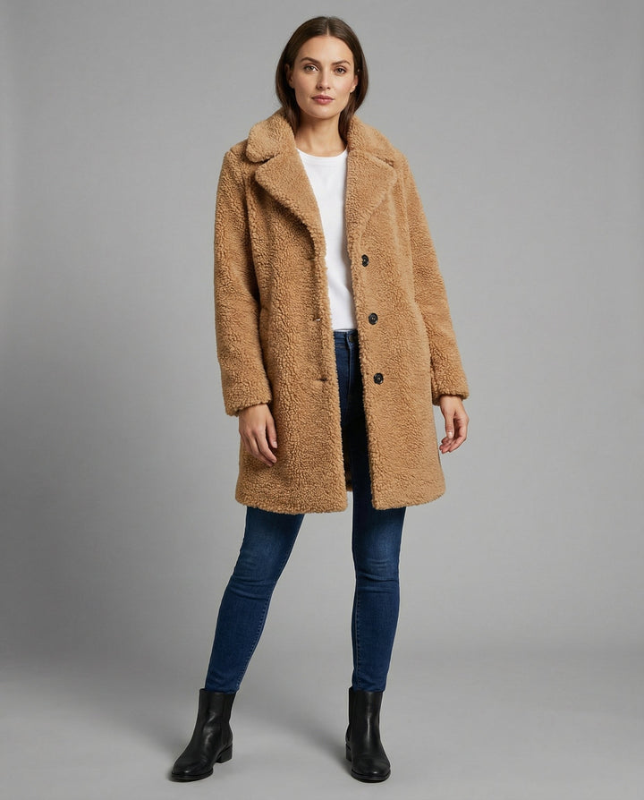 Veste en Teddy douillette Femme | Heidi-Mode
