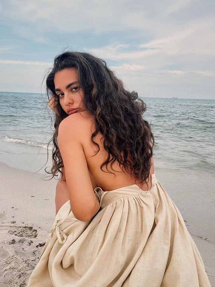 Levoire | Robe D'Été Respirante En Lin Pour Femmes