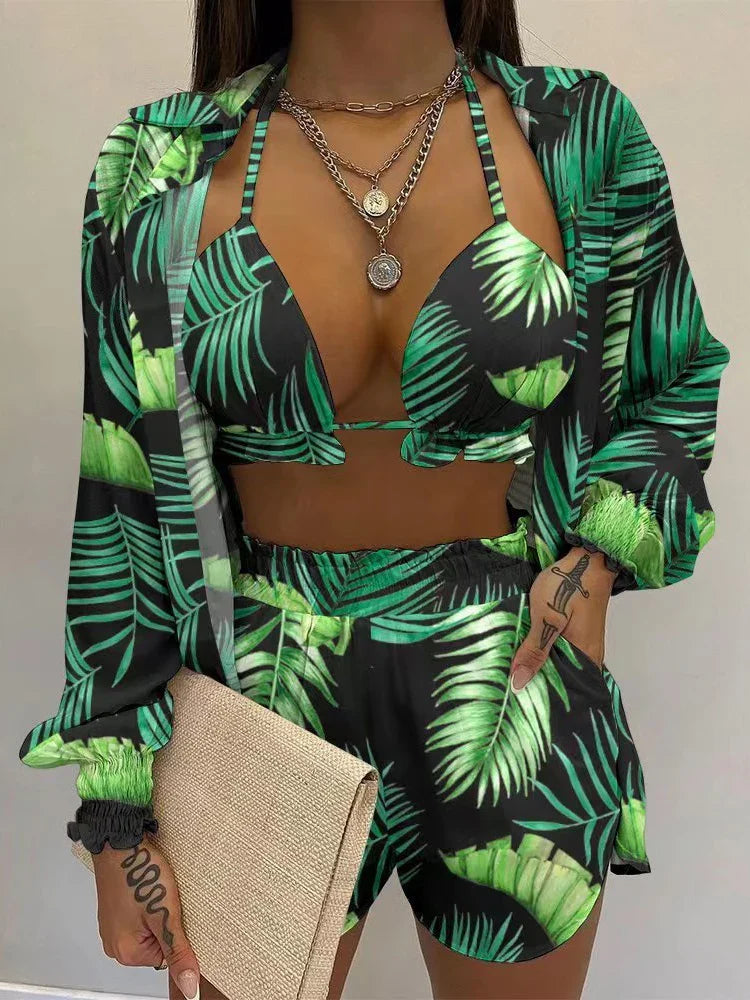 Levoire | Ensemble Bikini Taille Haute Vert Vert
