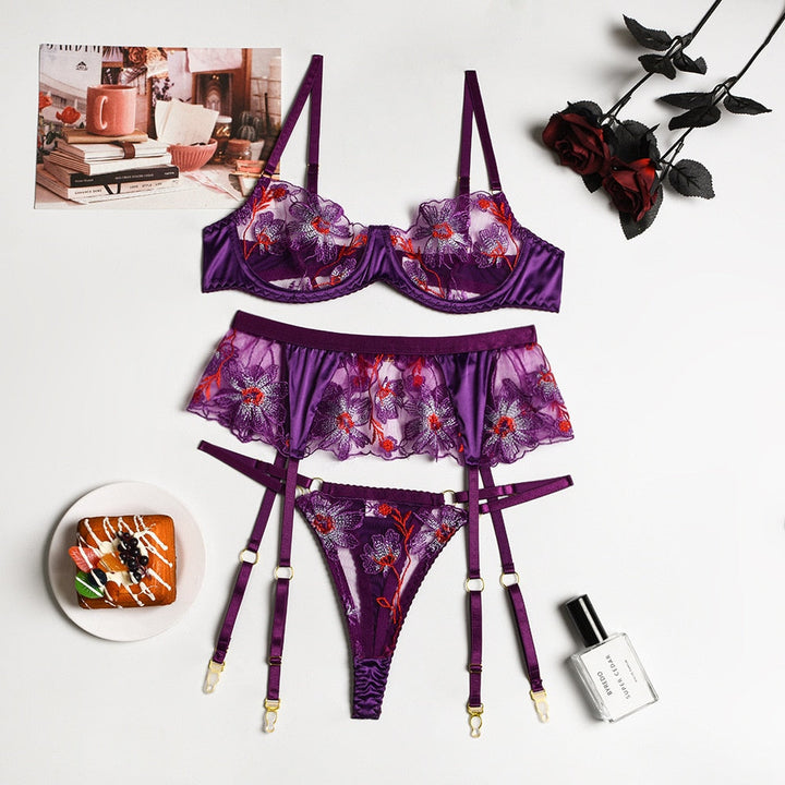 Levoire | Ensemble De Lingerie Transparent Avec Des Détails Fins