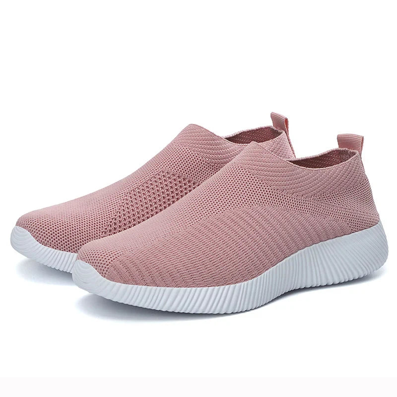 Levoire | Baskets Chaussettes Femme Souples Rose