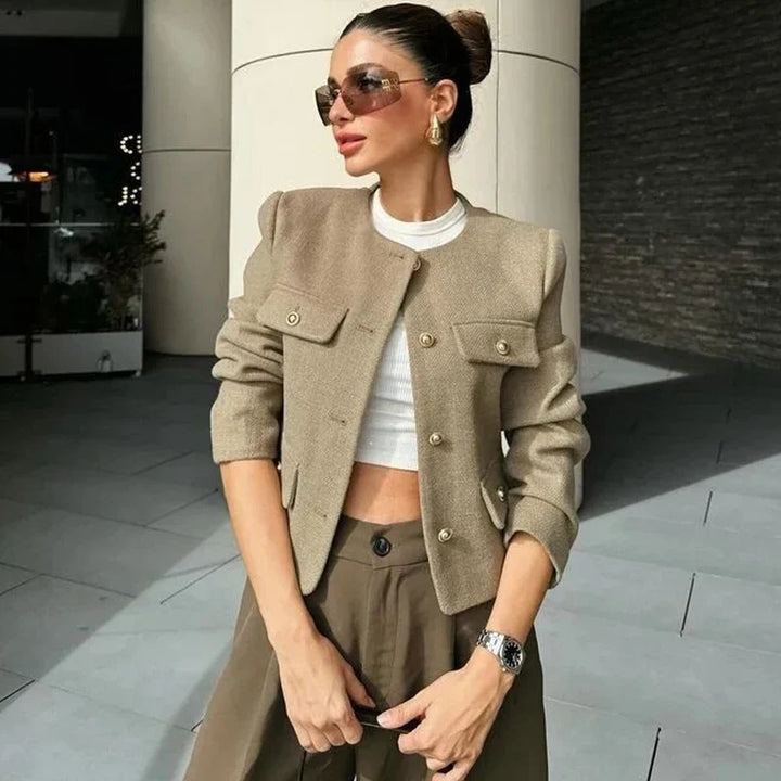 Levoire | Virale Luxe Veste Avec Boutons En Or