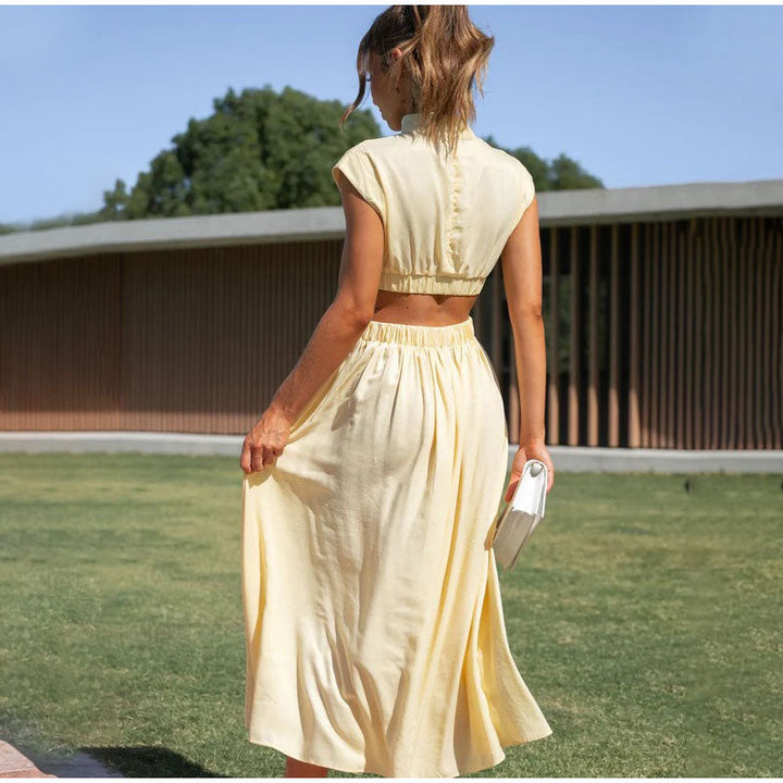 Levoire | Robe Courte Taille Haute Décolletée