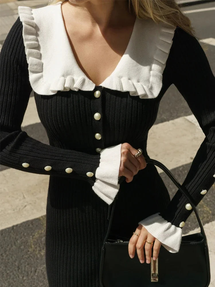 Levoire | Maxi robe taille haute à volants femme