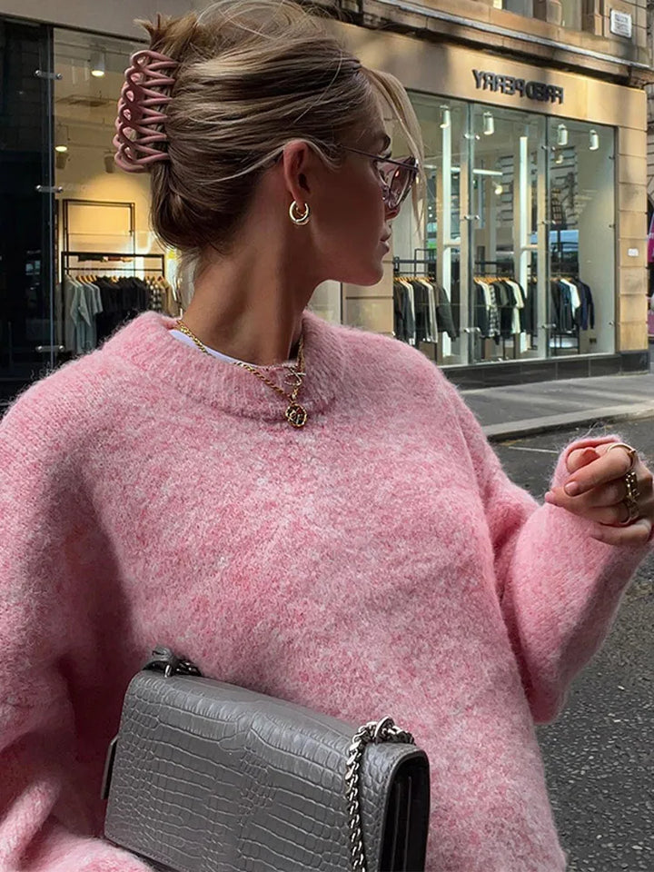 Levoire | Pull À Col Rond En Look Cachemire Pour Femmes