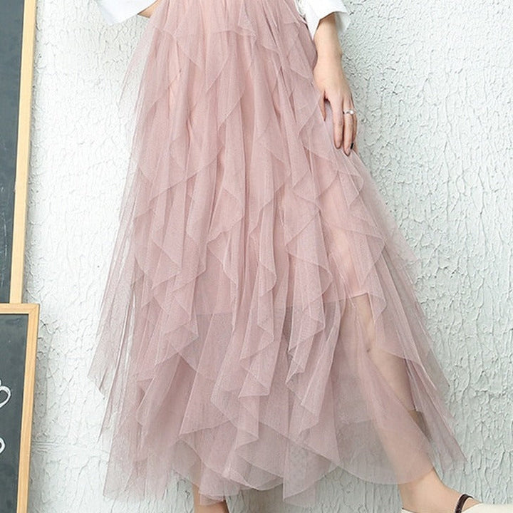 Levoire | Jupe Maxi Pour Occasions Spéciales Rosa S-2XL