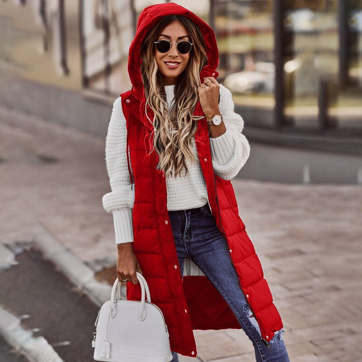 Manteau sans manches pour femmes en longueur longue Rot