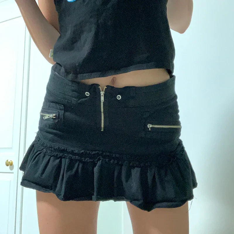 Levoire | Y2K Ceinture Taille Cargo Minirobe
