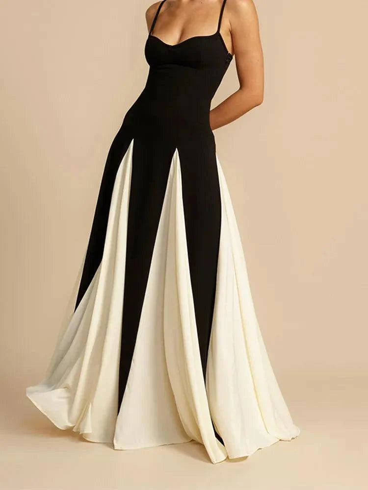 Levoire | Robe Maxi À Silhouette A Sans Dos Pour Femme Noir