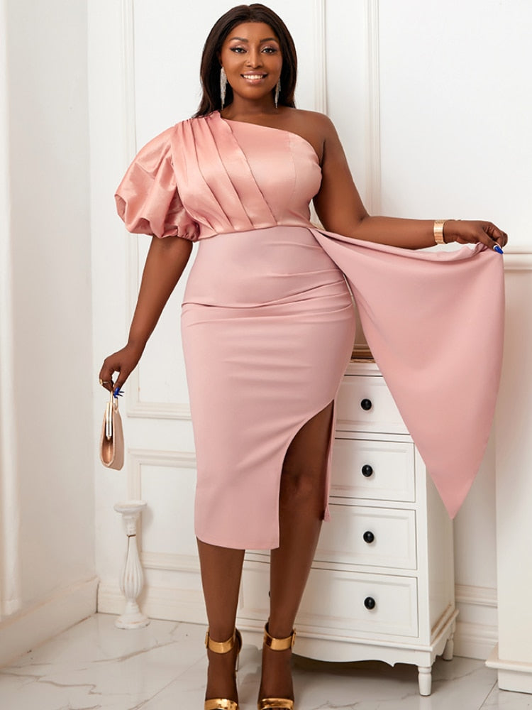 Levoire | En-Épaule Sans Manches Bodycon Midi Robe