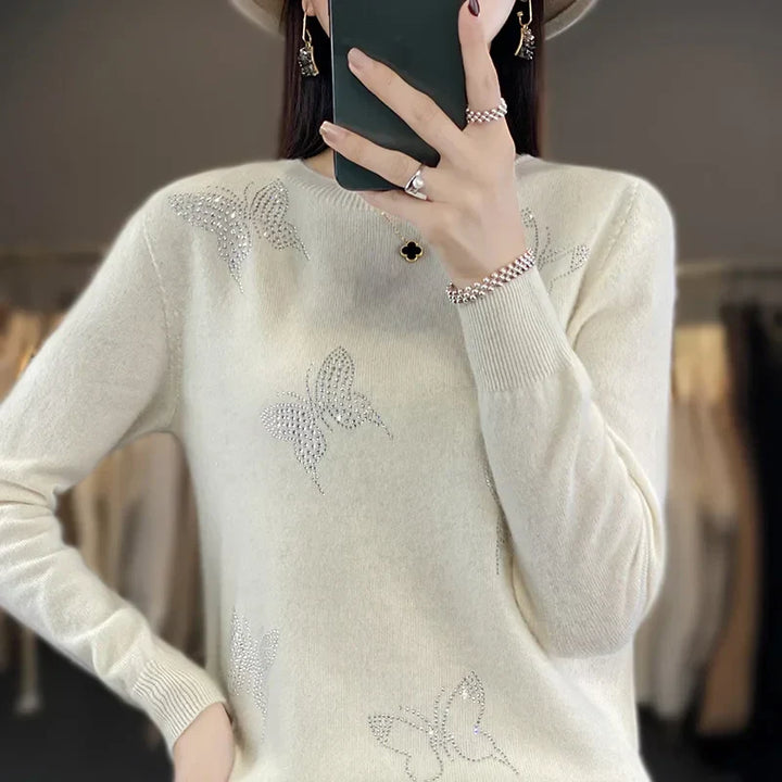 Levoire | Pull Nœud Papillon Avec Imprimé Ludique Blanc