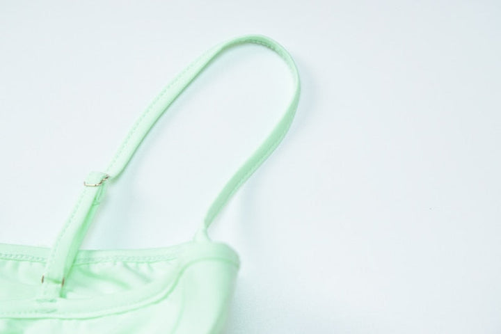 Levoire | Ensemble Jupe Minuscule Froncée À Manches En Maille Crop