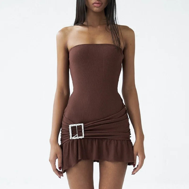 Levoire | Browny Ribble Robe Marron foncé
