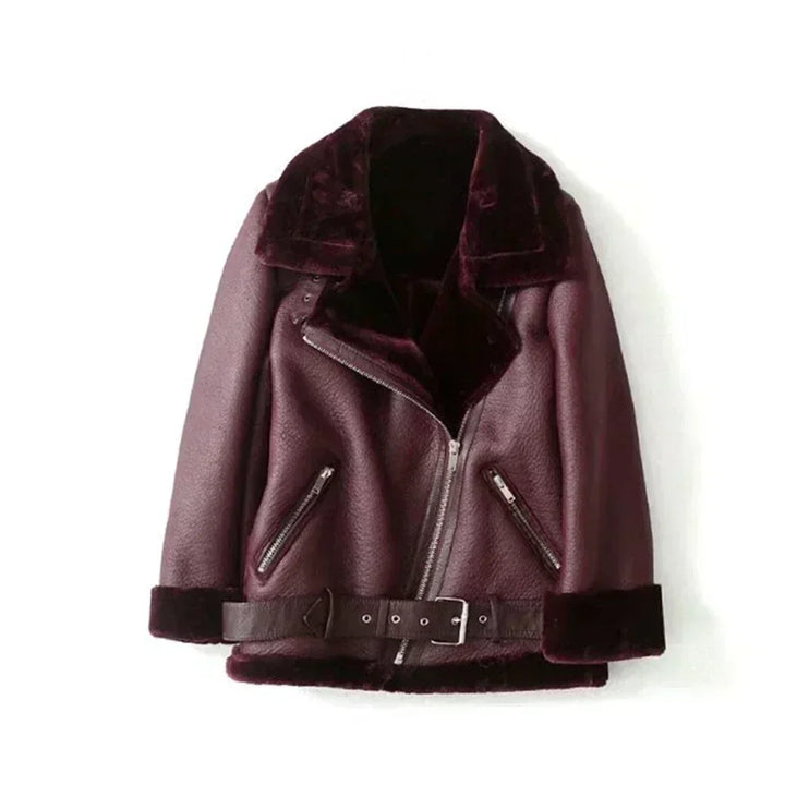 Levoire | Veste De Moto En Cuir Pour Femmes
