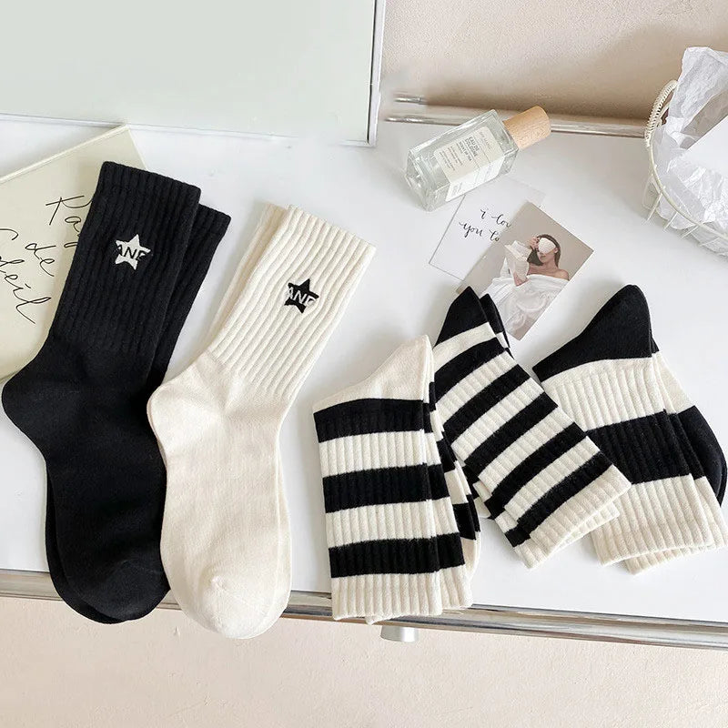 Levoire | De 5 Chaussettes De Sport Femme Rayées Et Minimalistes