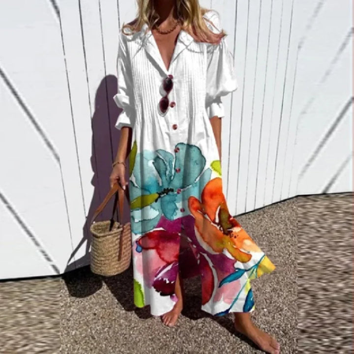 Levoire | Robe Bohème Élégante Et Fluide Blanc