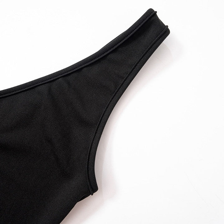 Levoire | Noir Col Montant Mini Robe