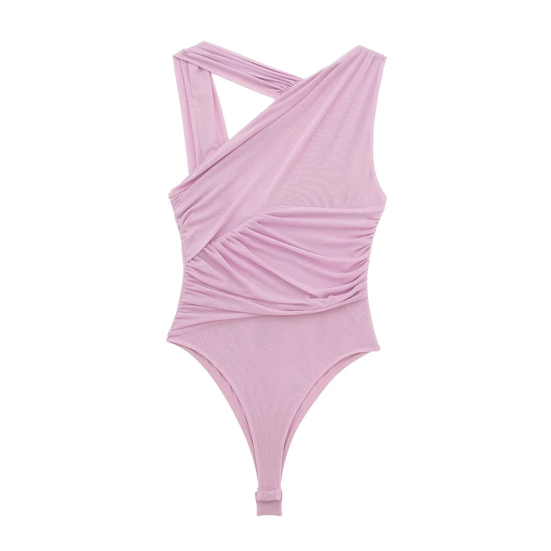 Levoire | Body Sans Manches Été Ajusté Imprimé Pour Femmes Rosa
