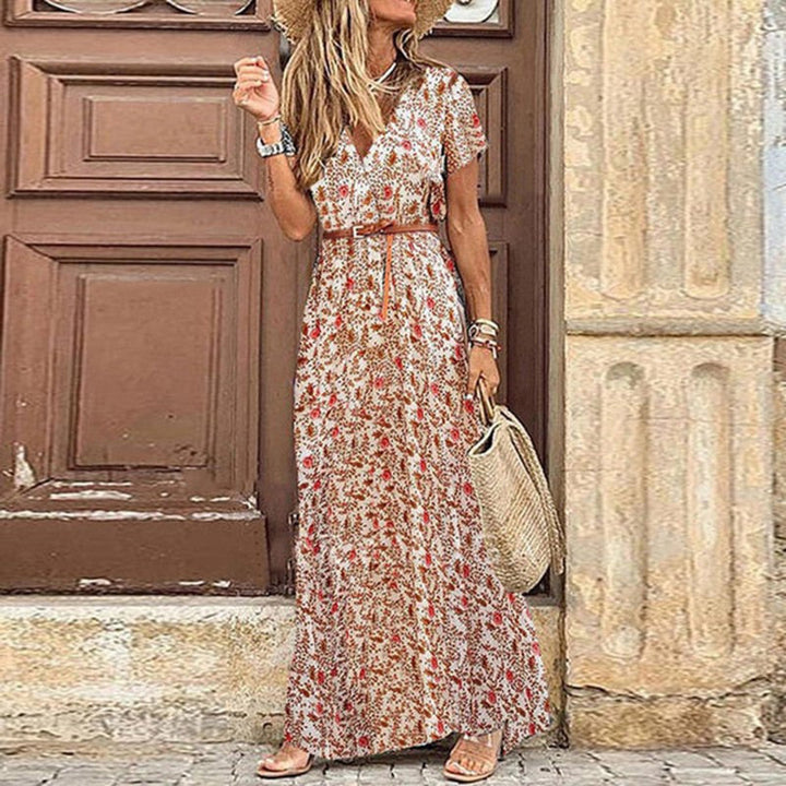 Levoire | Élégante Robe Boho Chic Pour Femmes Braun