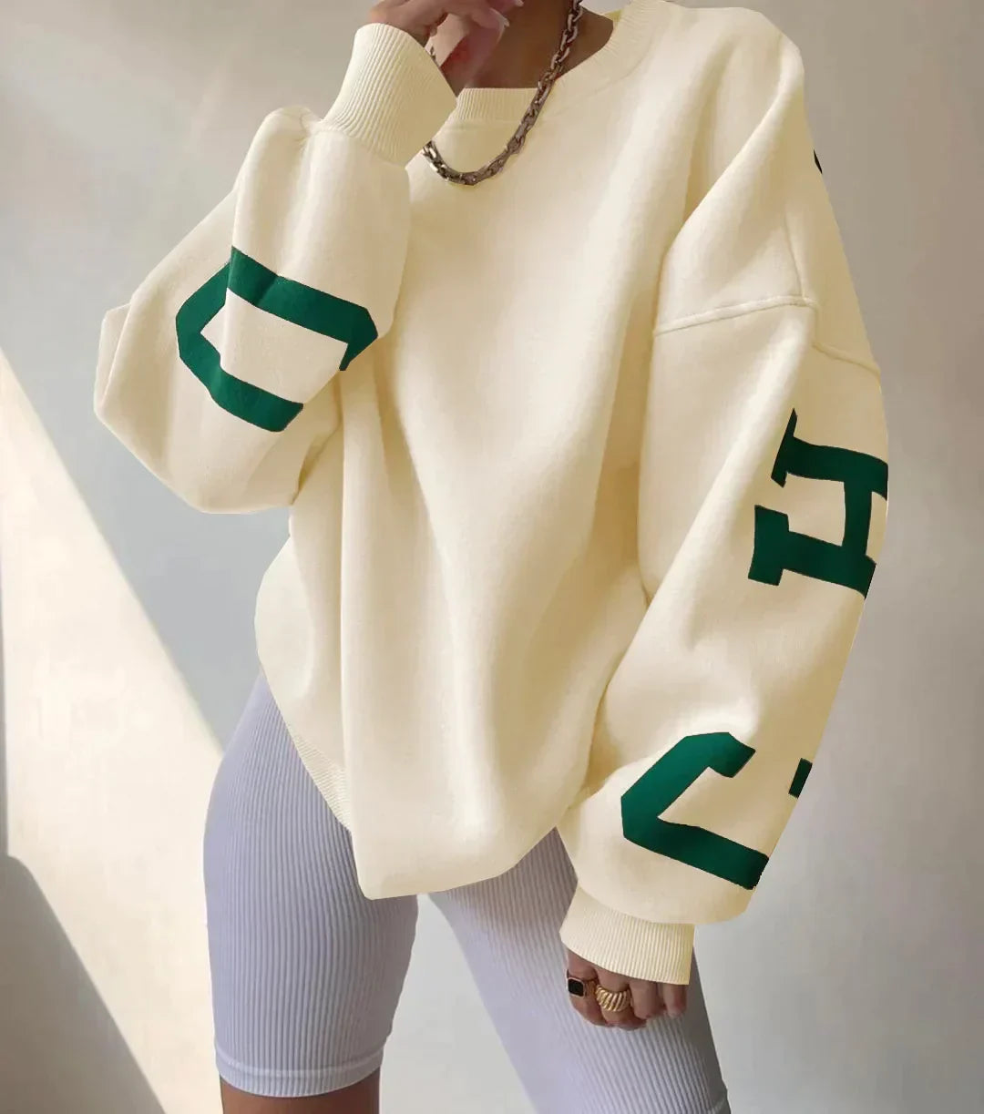 Levoire | Sweat-shirt Oversize Élégant Pour Femme Jaune