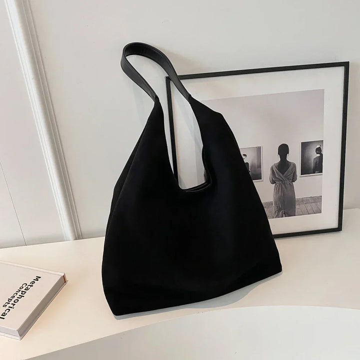 Levoire | Sac Fourre-Tout En Daim Noir
