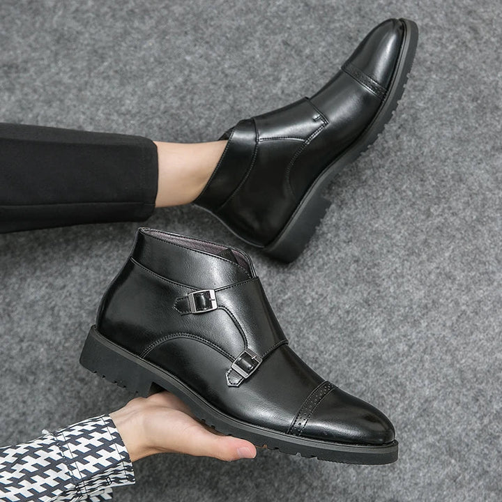 Levoire | Bottines En Cuir Avec Double Boucle