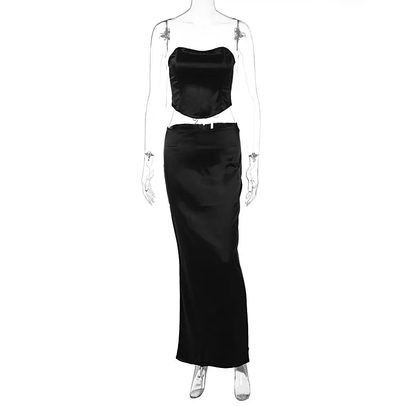 Levoire | Top Court Style Corset & Ensemble Jupe Longue