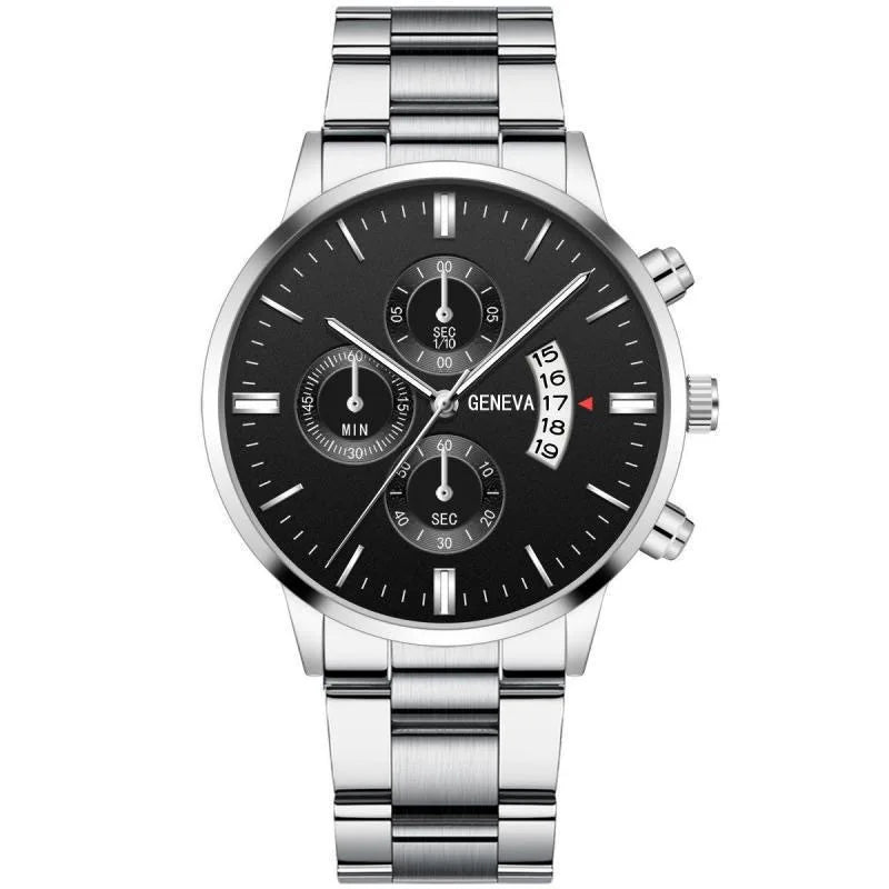 Levoire | Montre Luxe Homme Noir Argent