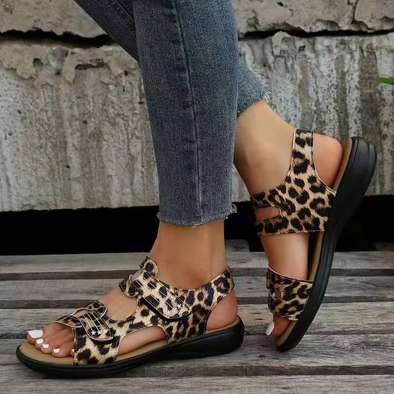 Levoire | Sandales De Loisirs Orthopédiques Leopard